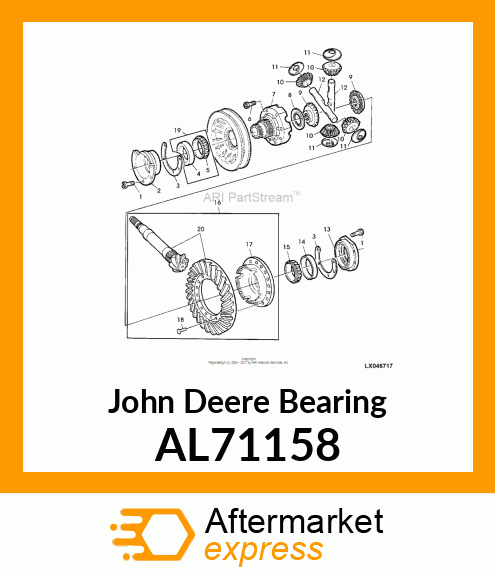 ROLLER BEARING, ASSY AL71158