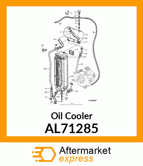 Oil Cooler - Oil Cooler AL71285