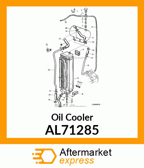 Oil Cooler - Oil Cooler AL71285