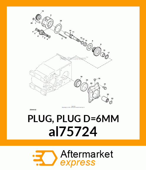 PLUG, PLUG D=6MM al75724