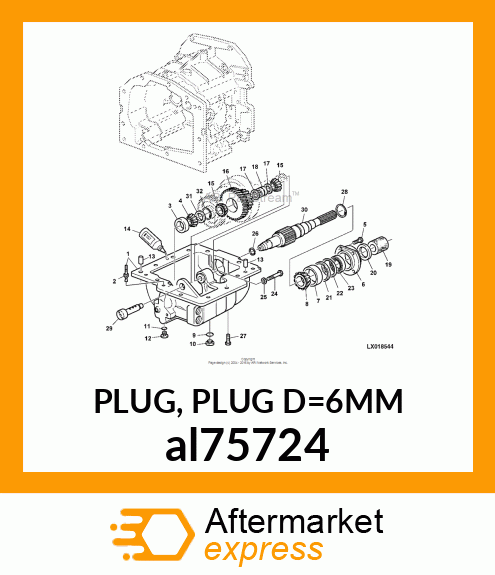 PLUG, PLUG D=6MM al75724