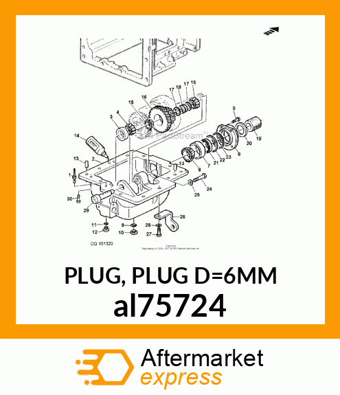 PLUG, PLUG D=6MM al75724