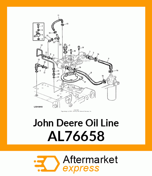 OIL LINE ASSY. AL76658