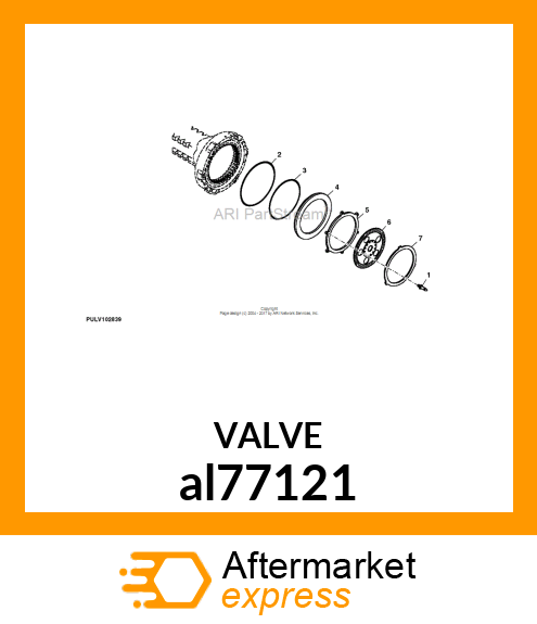 RETURN COMPRESSION SPRING ASSY. al77121