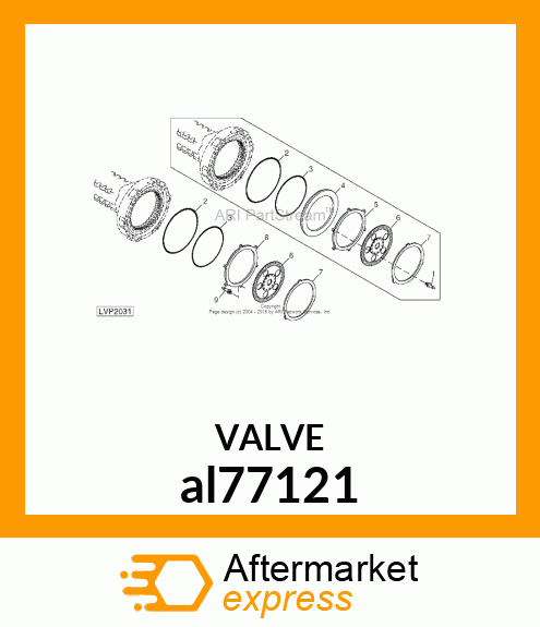 RETURN COMPRESSION SPRING ASSY. al77121