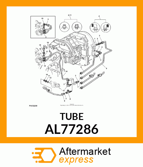 OIL LINE ASSY. AL77286