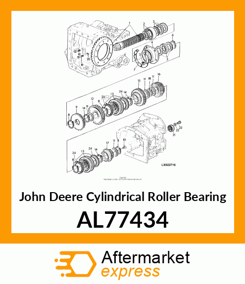 AXIAL CYLINDER ROLLER BEARING AR55X AL77434