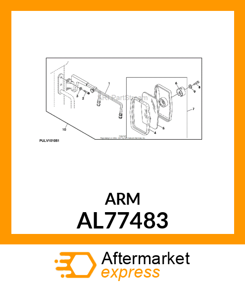 HOLDER, MIRROR ARM, MANUAL TELESCOP AL77483