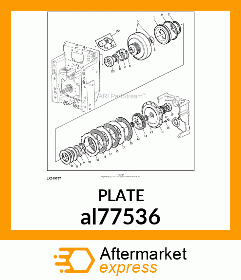 CLUTCH PLATE, PLATE,CLUTCH BACKING al77536