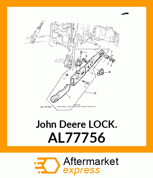 LOCK, DRAFT LINK, TELESCOPIC, CAT 2 AL77756