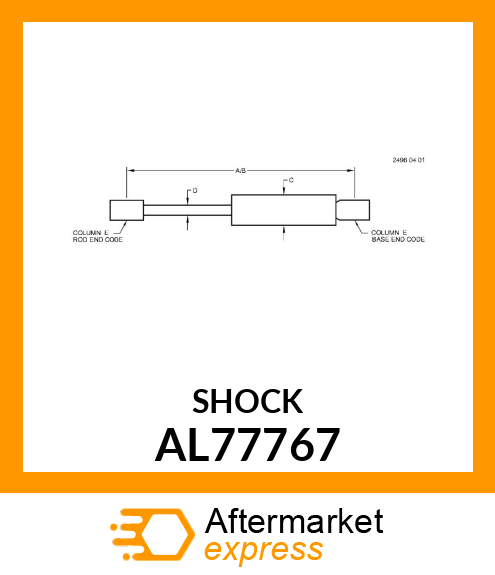 HYDROPNEUMATIC SPRING AL77767