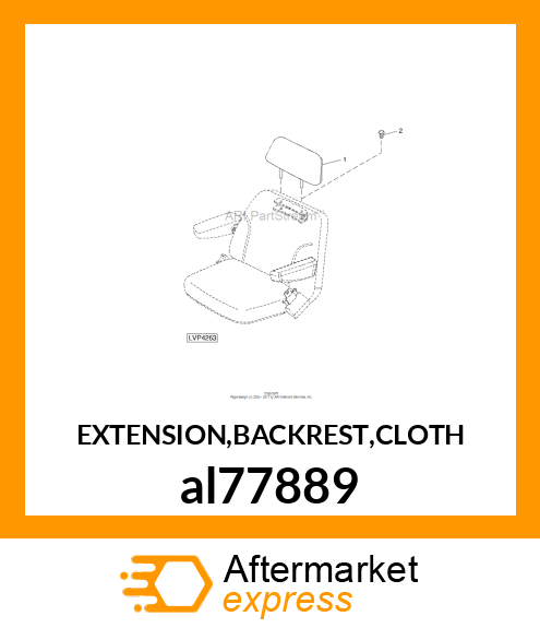 EXTENSION,BACKREST,CLOTH al77889