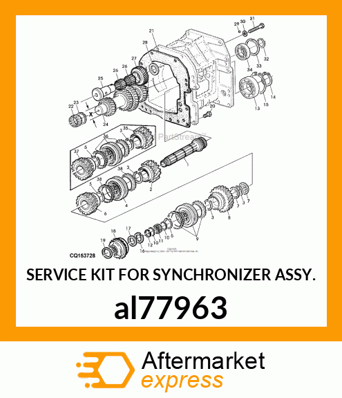 SERVICE KIT FOR SYNCHRONIZER ASSY. al77963