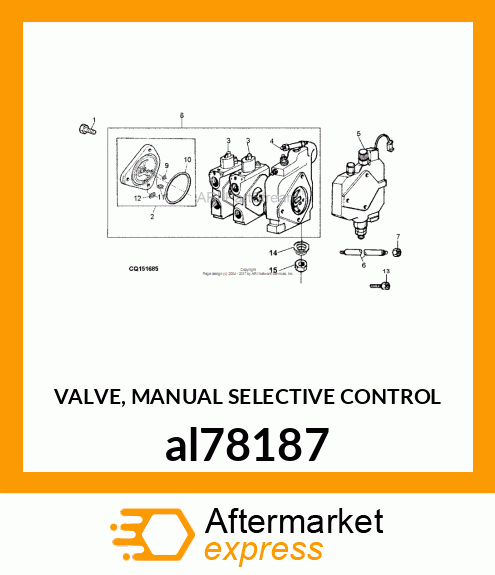 VALVE, MANUAL SELECTIVE CONTROL al78187