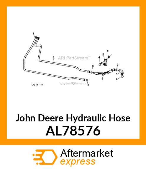 HOSE,HYDRAULIC AL78576