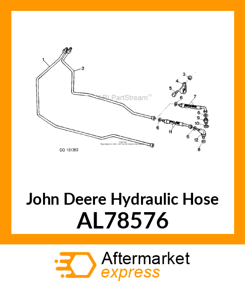 HOSE,HYDRAULIC AL78576