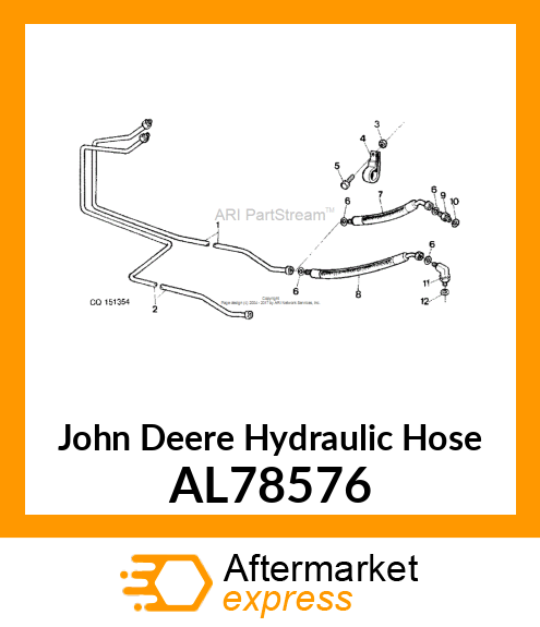 HOSE,HYDRAULIC AL78576