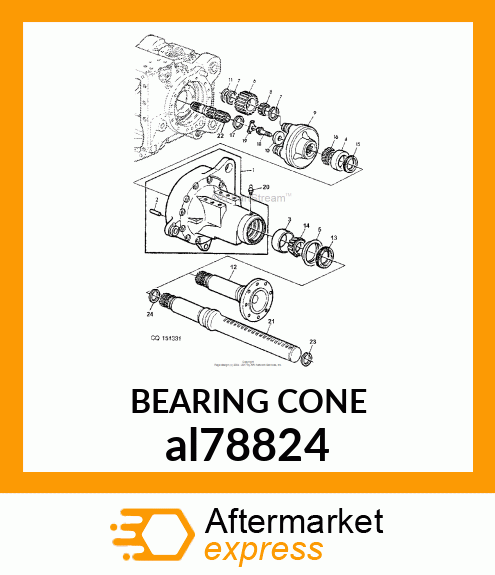 BEARING,TAPERED ROLLER,CONE al78824