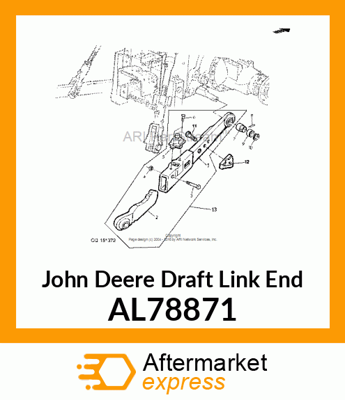 DRAFT LINK END, DRAFT LINK, TELESCO AL78871