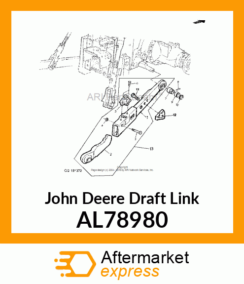 DRAFT LINK,TELESCOPIC,LH,WELDED ASS AL78980