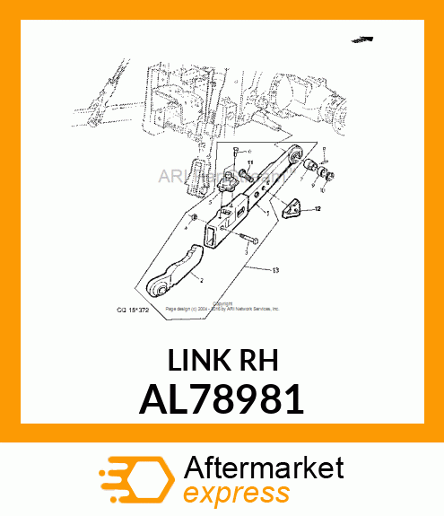 DRAFT LINK,TELESCOPIC,LH,WELLDED AS AL78981