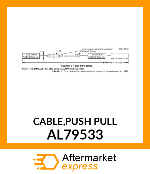 CABLE,PUSH PULL AL79533