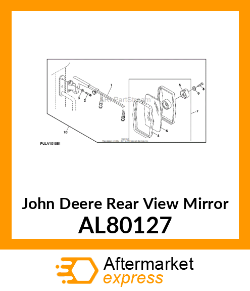 MIRROR RH TELESCOPIC/ FIELD AL80127