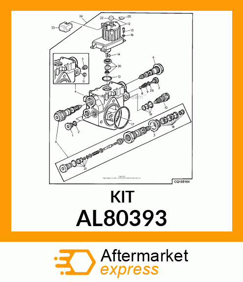 SEAL KIT FOR CATRIDGE AL80393