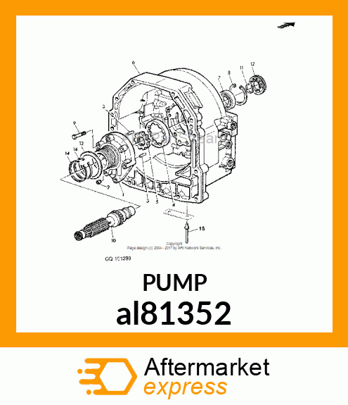 BODY, PUMP, WITH BUSHING al81352