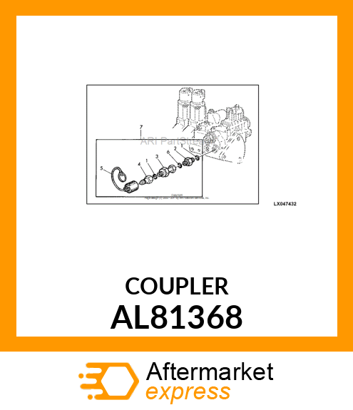 COUPLER,INTERNAL HALF NG 12.5 AL81368