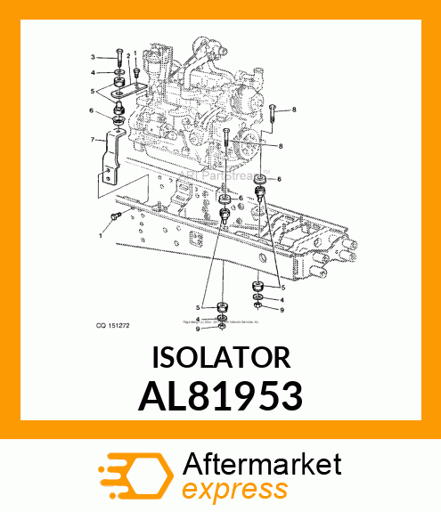 BEARING, RUBBER AL81953