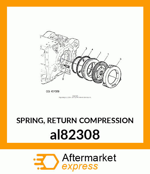 SPRING, RETURN COMPRESSION al82308