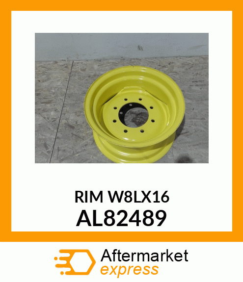 WHEEL, FIXED FRONT WHEEL/ W8LX16/ 2 AL82489