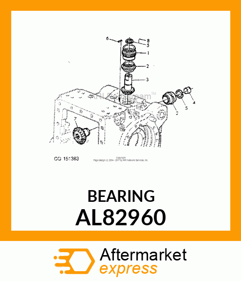TAPERED ROLLER BEARING, DOUBLE ROW AL82960