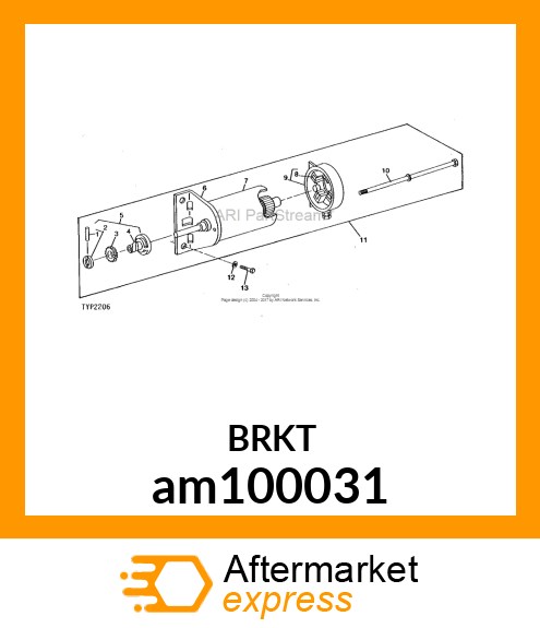 CAP, DRIVE END ASSEMBLY am100031