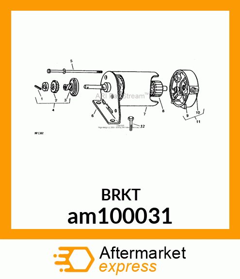 CAP, DRIVE END ASSEMBLY am100031