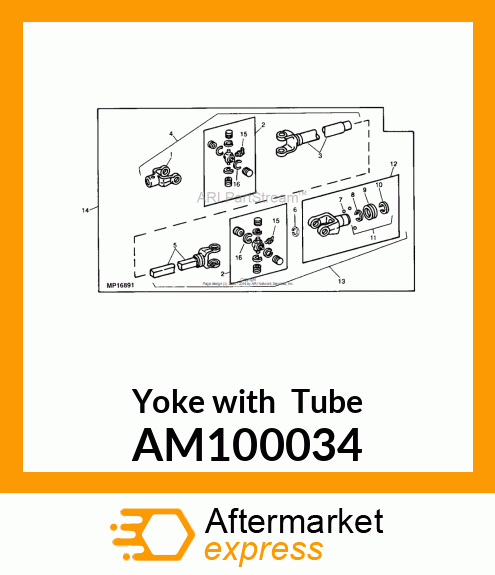 Yoke with Tube AM100034