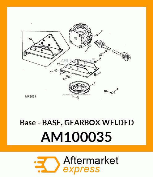 Base - BASE, GEARBOX WELDED AM100035