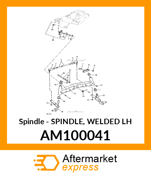 Spindle - SPINDLE, WELDED LH AM100041