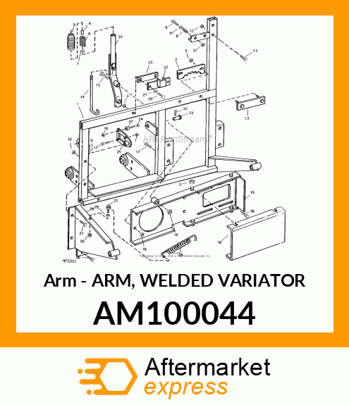 Arm - ARM, WELDED VARIATOR AM100044