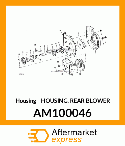 Housing - HOUSING, REAR BLOWER AM100046