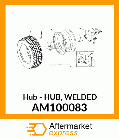 Hub - HUB, WELDED AM100083