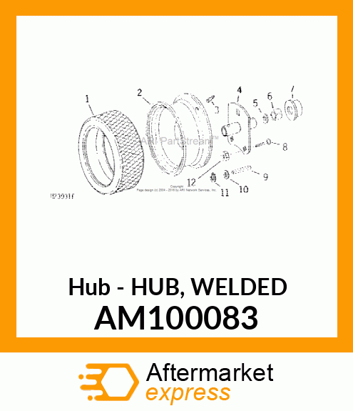 Hub - HUB, WELDED AM100083