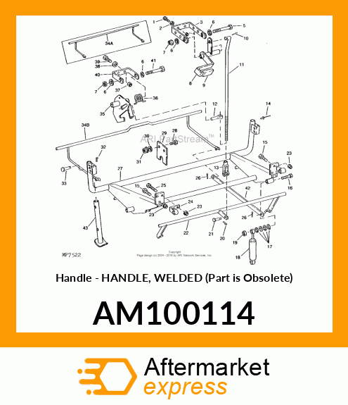 Handle - HANDLE, WELDED (Part is Obsolete) AM100114