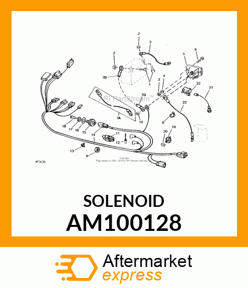 Solenoid - SOLENOID, STARTER AM100128