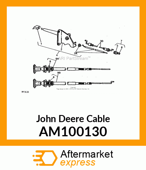 CABLE, CABLE ASSEMBLY AM100130