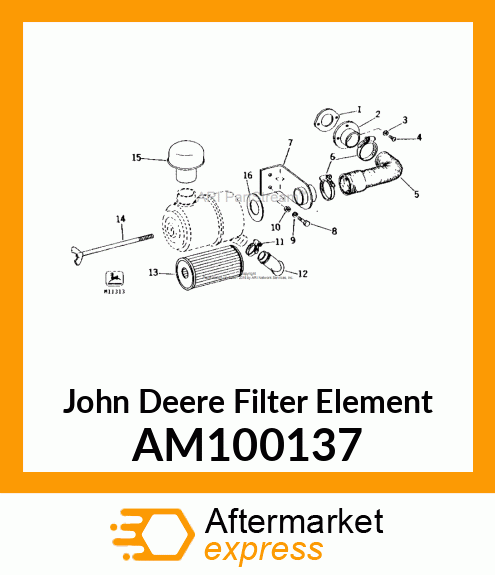 ELEMENT, AIR CLEANER FILTER AM100137