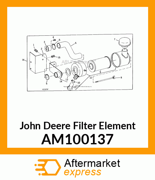 ELEMENT, AIR CLEANER FILTER AM100137