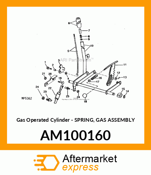 Gas Operated Cylinder - SPRING, GAS ASSEMBLY AM100160