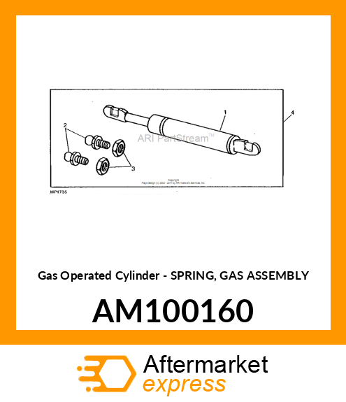 Gas Operated Cylinder - SPRING, GAS ASSEMBLY AM100160